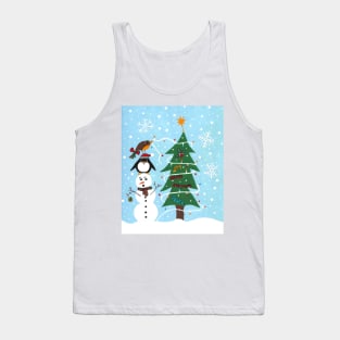 WHITE Christmas Teamwork Tank Top